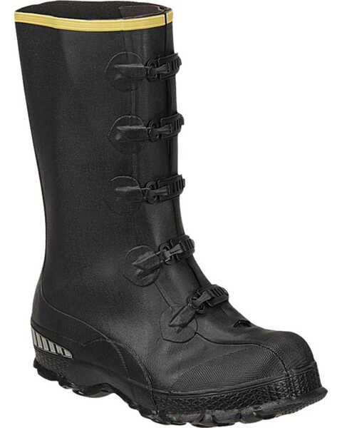 Image #1 - LaCrosse Men's ZXT Buckle Series Overshoe Rubber Boots - Round Toe, Black, hi-res