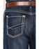 Image #4 - Ariat Men's Hugo Hansen Dark Wash Baggy Straight Stretch Denim Jeans, Dark Wash, hi-res