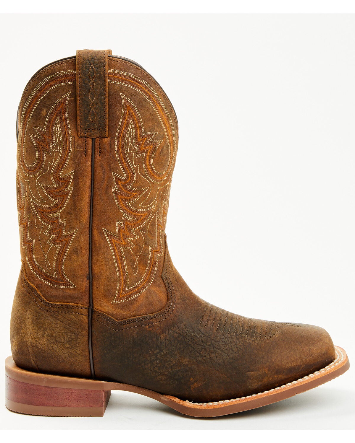 Image #2 - Dan Post Men's Brigston Performance Western Boots - Broad Square Toe, Chocolate, hi-res