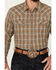 Image #3 - Moonshine Spirit Men's Hickory Plaid Print Long Sleeve Snap Flannel Shirt, Grey, hi-res