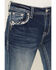 Image #4 - Grace in LA Women's Medium Wash Dream Catcher Embroidered Mid Rise Bootcut Stretch Denim Jeans, Medium Wash, hi-res