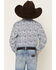 Image #4 - Panhandle Slim Boys' Paisley Print Long Sleeve Pearl Snap Stretch Western Shirt, Blue, hi-res