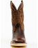 Image #4 - RANK 45® Men's Bullet Advanced Western Performance Boots - Broad Square Toe, Brown, hi-res