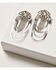 Image #2 - Wonderwest Women's Silver Jeweled Loop Earrings, Silver, hi-res