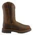 Image #2 - Justin Men's J-Max Balusters Electrical Hazard Pull-On Work Boots - Soft Toe, Chocolate, hi-res