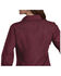Image #2 - Roper Women's Dotted Print Long Sleeved Pearl Snap Western Shirt, Wine, hi-res