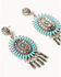 Image #2 - Idyllwind Women's Bella Strada Antique Concho Drop Earrings, Turquoise, hi-res