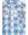 Image #2 - Wrangler Infant Boys' Plaid Print Long Sleeve Snap Western Onesie, Blue, hi-res