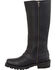 Image #2 - Milwaukee Leather Women's 14" Accent Lacing Boots - Square Toe, Black, hi-res