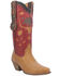 Image #1 - Dingo Women's Love Rocks Leather Underlay Western Boot - Snip Toe , Tan, hi-res