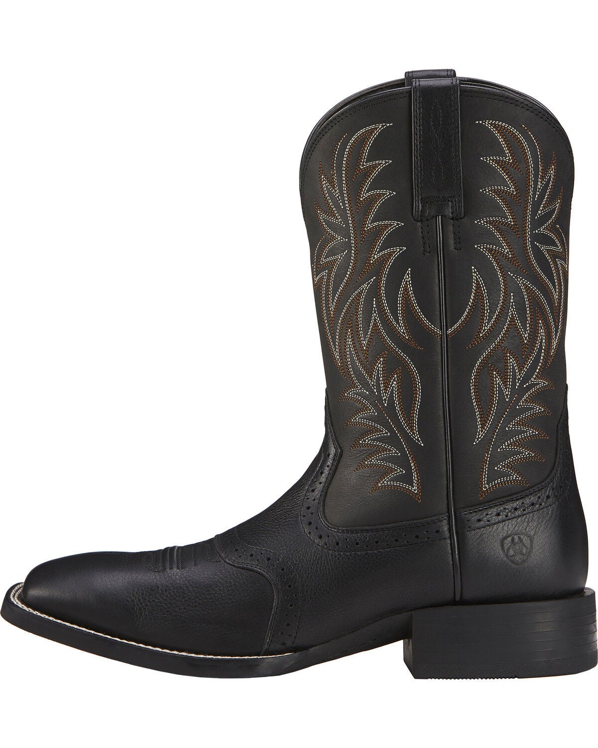 ariat black square toe work boots
