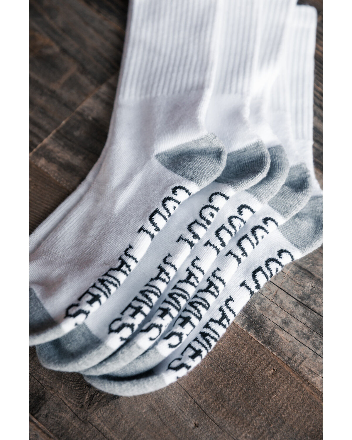 Image #2 - Cody James Men's Crew Socks - 3 Pack, White, hi-res