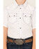 Image #3 - Cody James Boys' Bull Cactus Print Short Sleeve Snap Western Shirt, White, hi-res