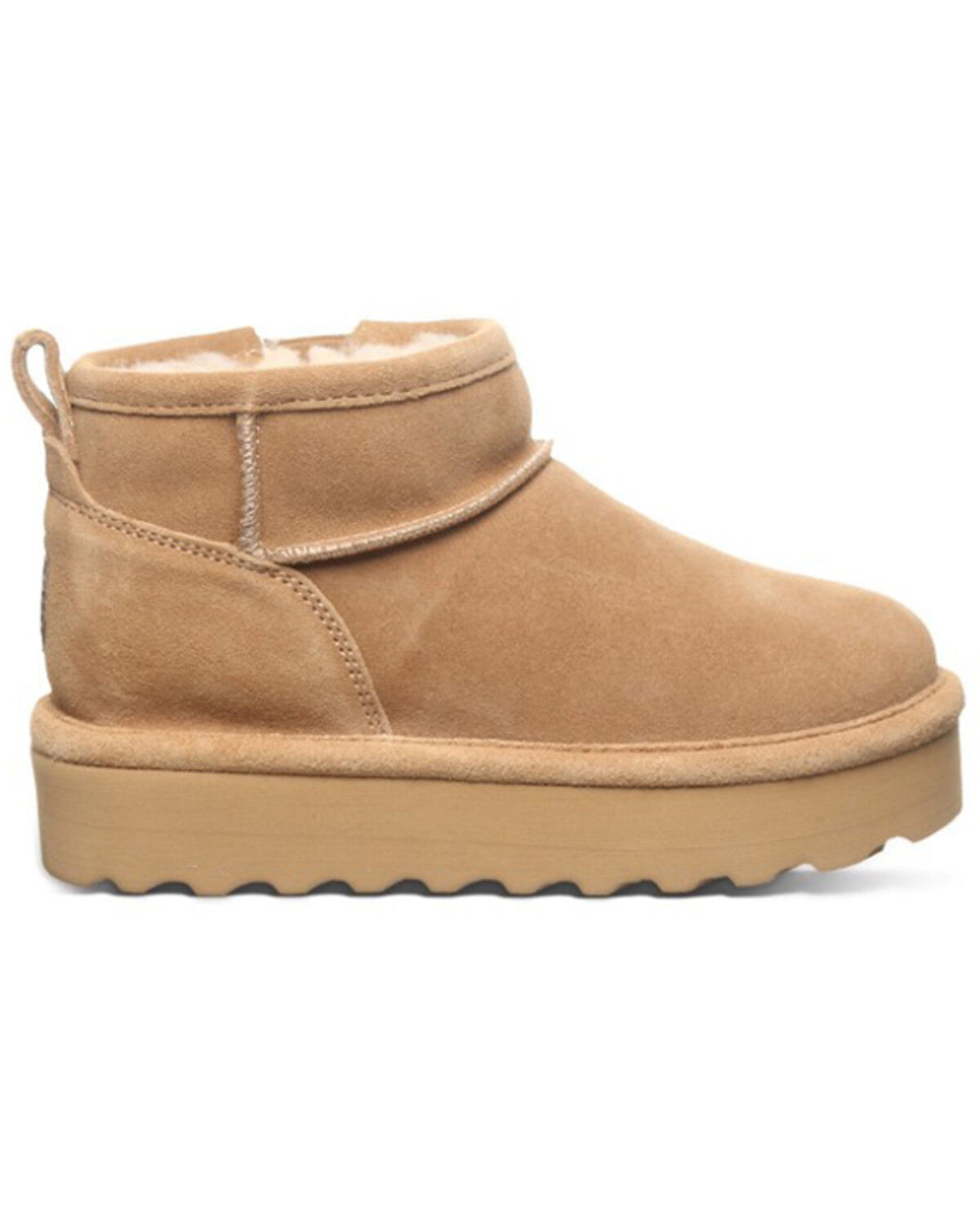 Image #2 - Bearpaw Girls' Retro Shorty Casual Boots - Round Toe, Brown, hi-res