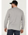 Image #4 - Brothers and Sons Men's Solid Heather Slub Long Sleeve Henley Shirt , Light Grey, hi-res
