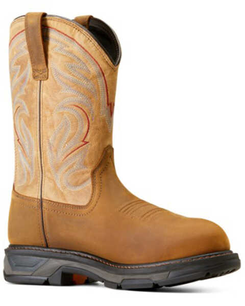 Image #1 - Ariat Men's WorkHog® XT Waterproof Work Boots - Carbon Toe , Brown, hi-res
