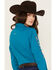 Ariat Women's Team Kirby Long Sleeve Button Down Stretch Western Shirt - Plus, Teal, hi-res