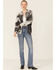 Revel Women's Tie-Dye Rock & Roll Snap-Front Shacket   , Black, hi-res