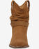 Image #4 - Dingo Women's Scrunchy Suede Booties - Snip Toe, Brown, hi-res
