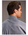 Image #2 - Stetson Men's Geo Print Long Sleeve Button Down Western Shirt, Dark Blue, hi-res