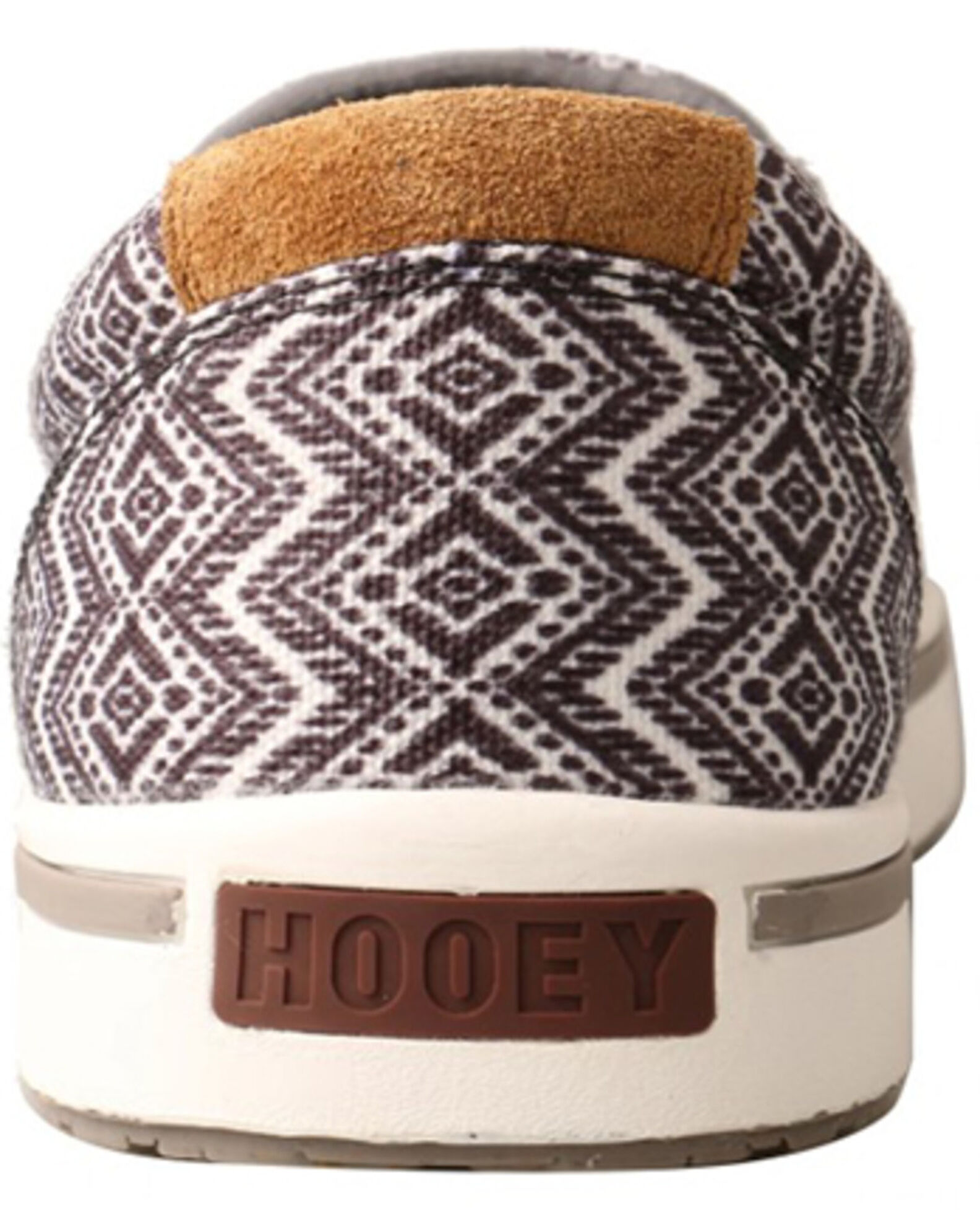 Image #5 - Hooey by Twisted X Men's Southwestern Print Slip-On Lopers, Black/white, hi-res