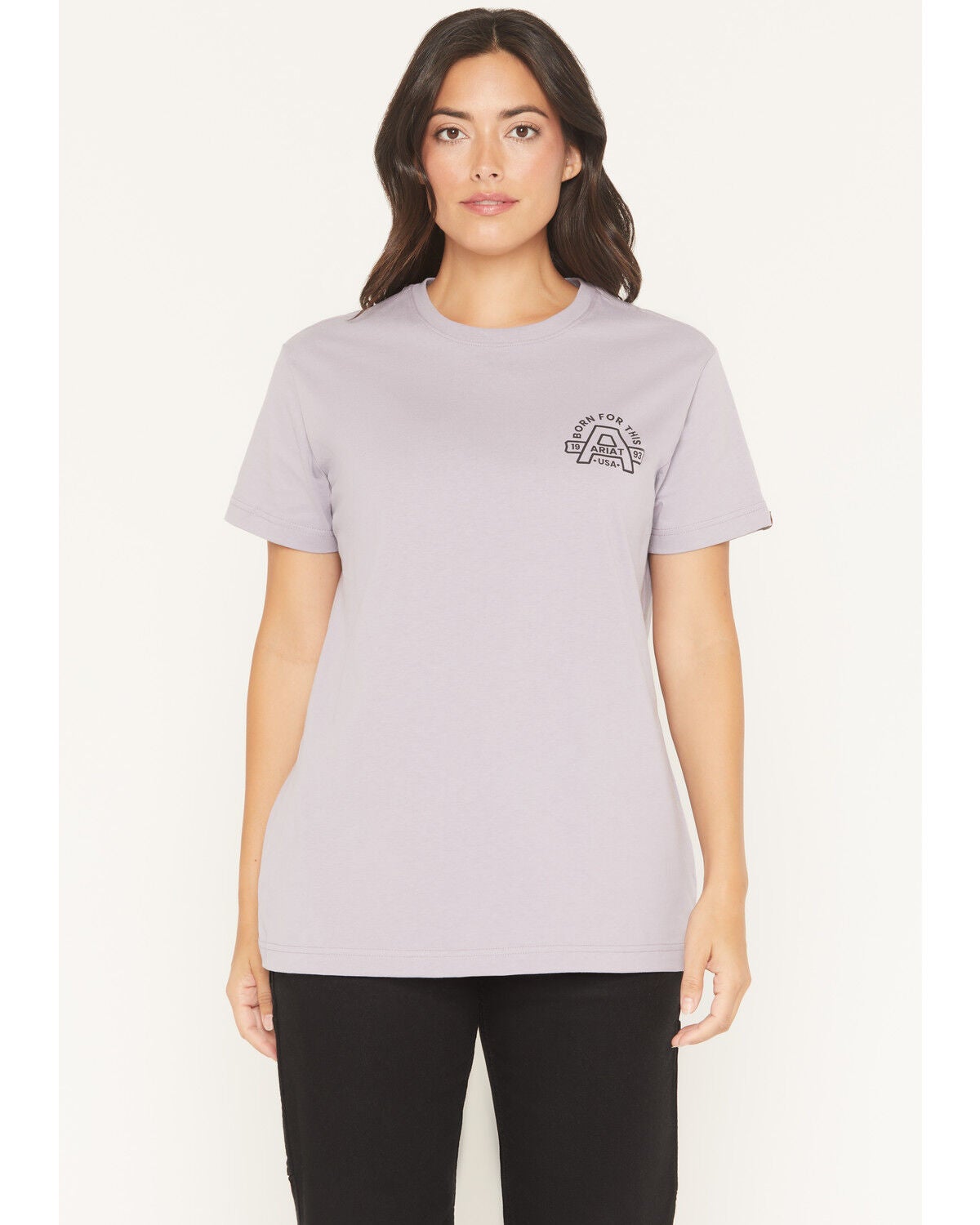 Image #2 - Ariat Women's Rebar Cotton Strong Hard Head Short Sleeve Graphic Tee, Purple, hi-res