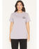 Image #2 - Ariat Women's Rebar Cotton Strong Hard Head Short Sleeve Graphic Tee, Purple, hi-res