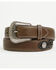 Image #1 - Nocona Men's Ribbon Concho Western Belt, Assorted, hi-res