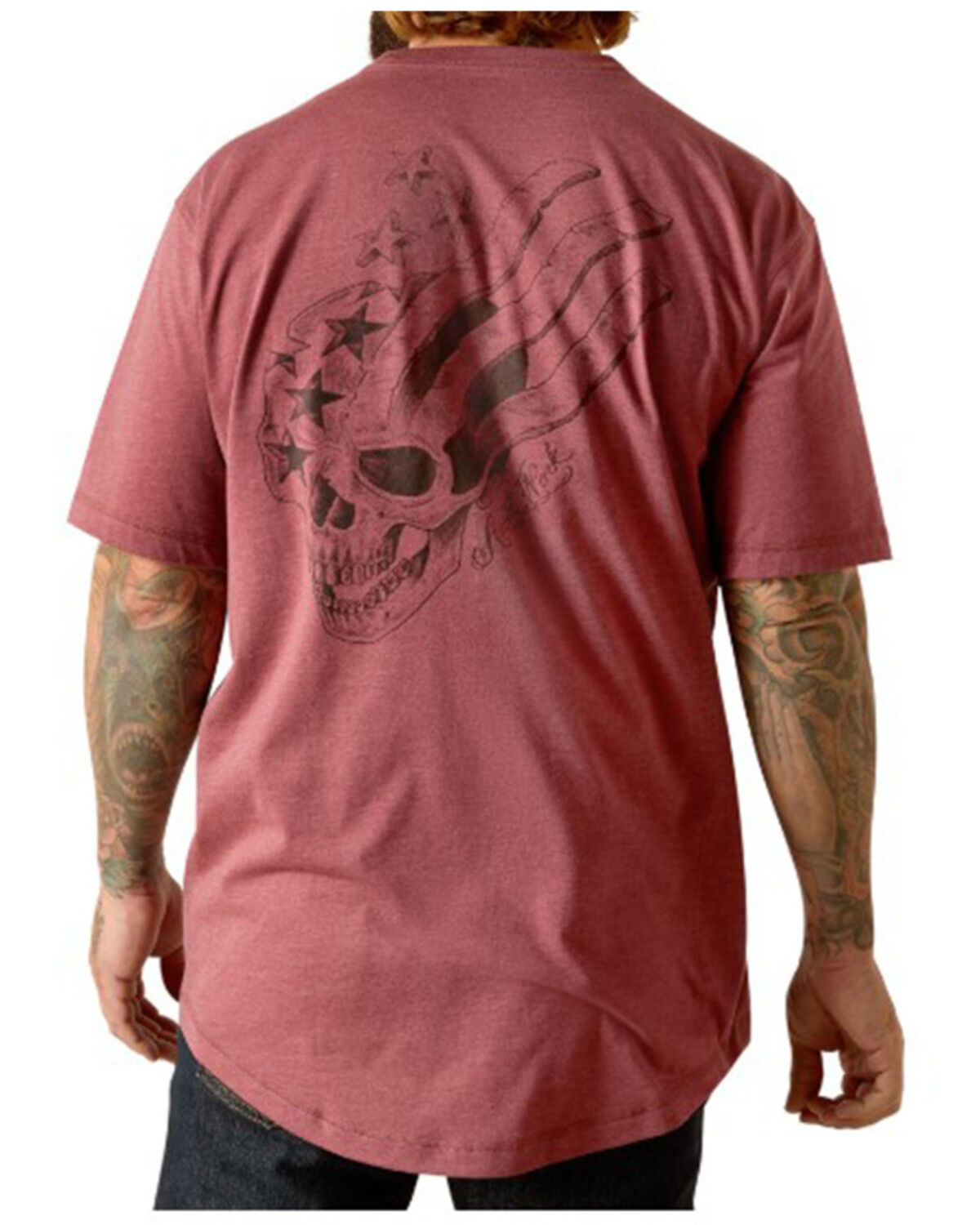 Image #1 - Ariat Men's Scream Rebar Workman Short Sleeve Graphic T-Shirt, Light Purple, hi-res