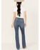 Cleo + Wolf Women's Juniper Medium Wash High Rise Slim Bootcut Jeans, Dark Medium Wash, hi-res