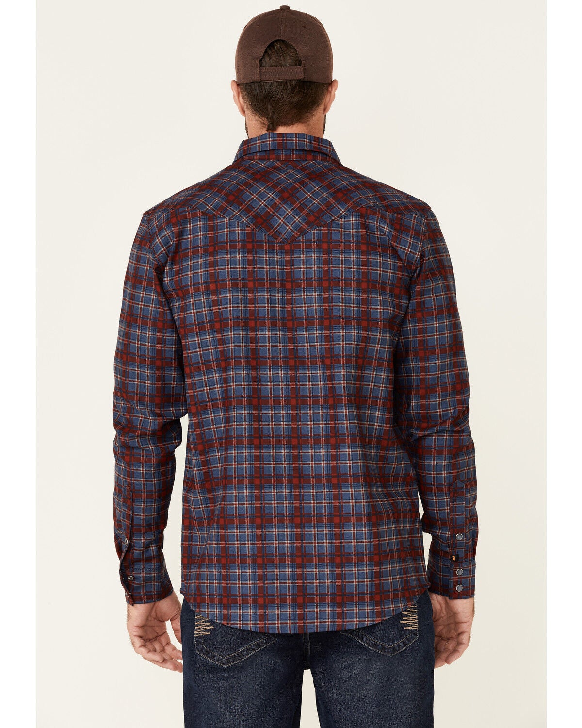 Cody James Men's FR Indigo Plaid Long 