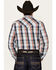 Image #4 - Cody James Men's Simple Life Plaid Print Long Sleeve Snap Western Shirt, Light Blue, hi-res