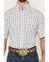 Image #3 - Wrangler Men's Classic Plaid Print Short Sleeve Button-Down Western Shirt, White, hi-res