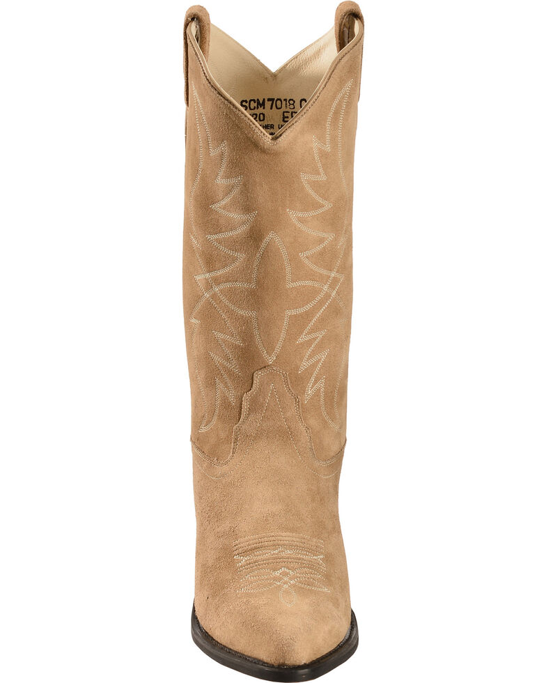suede boots cowboy