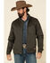 Image #1 - Powder River Outfitters Men's Cotton Zip Front Jacket , Olive, hi-res
