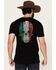 Image #1 - Moonshine Spirit Men's Eagle Skull Mexico Short Sleeve Graphic T-Shirt, Black, hi-res
