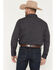 Image #4 - Cody James Men's Redstone Ranch Plaid Print Long Sleeve Snap Western Shirt, Navy, hi-res