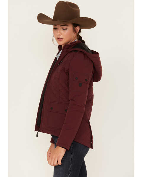 Image #2 - RANK 45® Women's Ultimate Legacy Quilted Jacket, Dark Red, hi-res