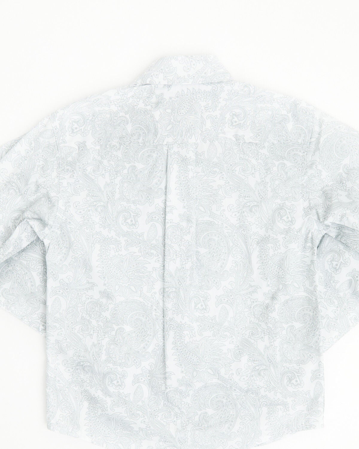 Image #3 - Cinch Toddler Boys' Paisley Print Long Sleeve Button-Down Western Shirt, White, hi-res