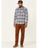 Flag & Anthem Men's Valinda Large Plaid Long Sleeve Button Down Western Shirt , Red, hi-res