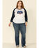 Image #2 - Ariat Women's American Love Tee - Plus, White, hi-res