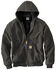 Image #1 - Carhartt Men's Duck Lined Hooded Jacket - Tall, , hi-res