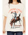 Image #3 - Wrangler X Diamond Cross Ranch Women's Not My First Rodeo Short Sleeve Graphic Tee, Ivory, hi-res