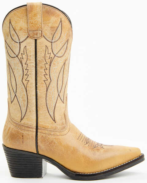 Image #2 - Laredo Women's Livia Western Boots - Snip Toe, Caramel, hi-res