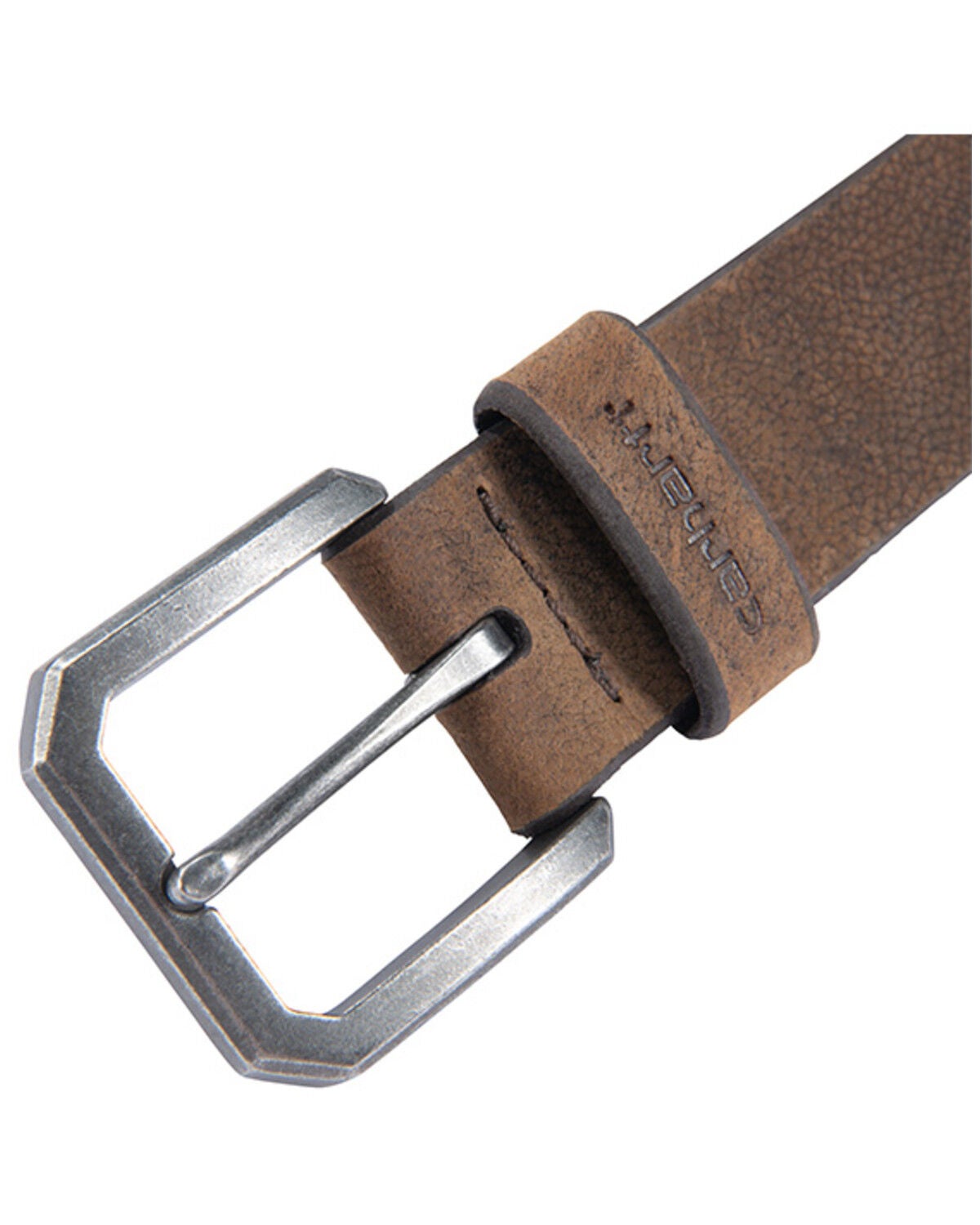 Image #3 - Carhartt Men's Saddle Leather Work Belt, Brown, hi-res
