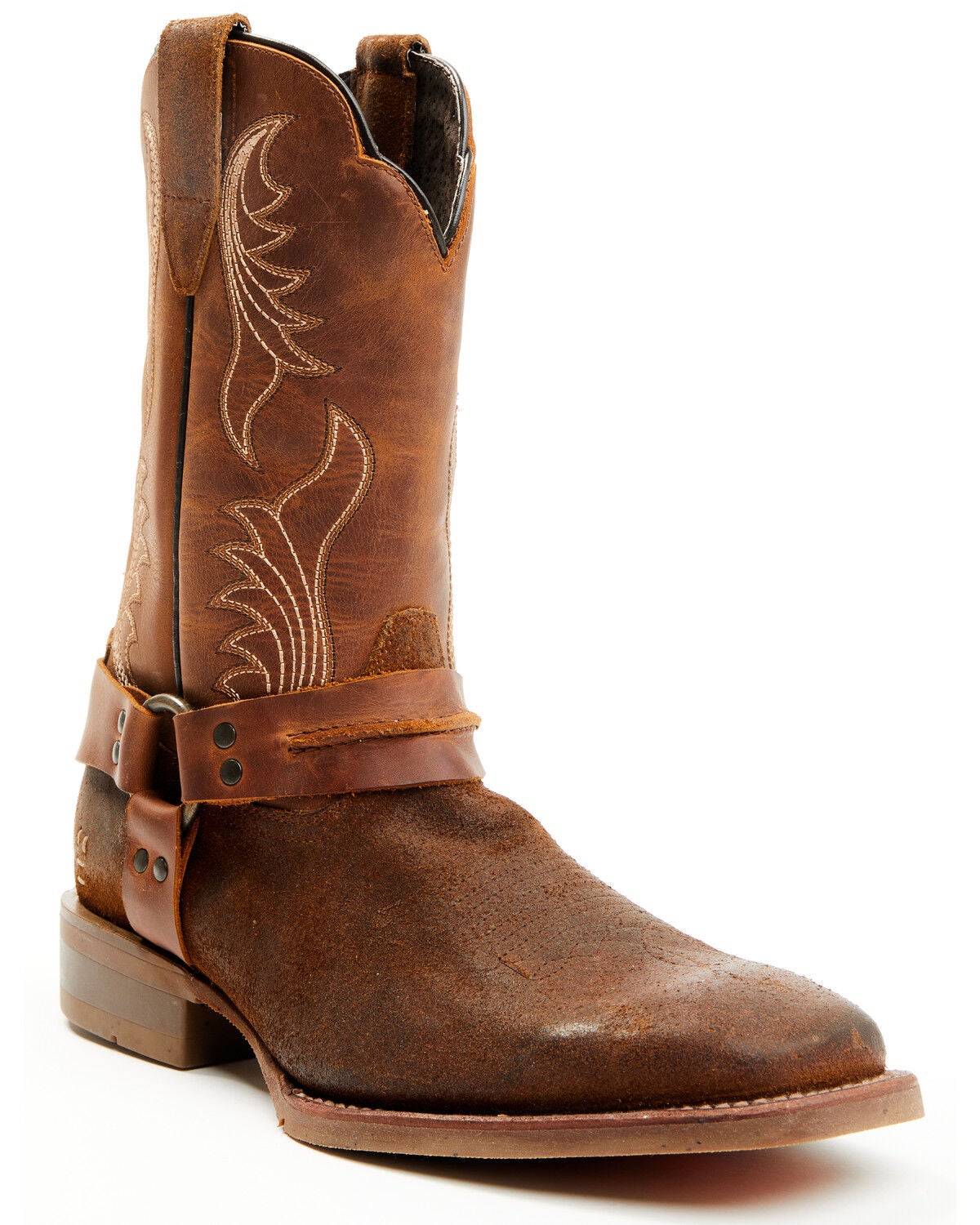 Roan by Bed Stu Men's Saga Performance Western Boots - Broad Square Toe, Tan, hi-res