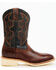 Image #2 - RANK 45® Men's Bullet Saddle Western Performance Boots - Broad Square Toe, Black/brown, hi-res