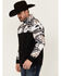 Image #2 - Hooey Men's Stevie Southwestern Block 1/4 Snap Pullover, Black, hi-res