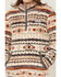 Image #3 - Hooey Women's Boot Barn Exclusive Southwestern Print 1/2 Zip Fleece Pullover, Ivory, hi-res