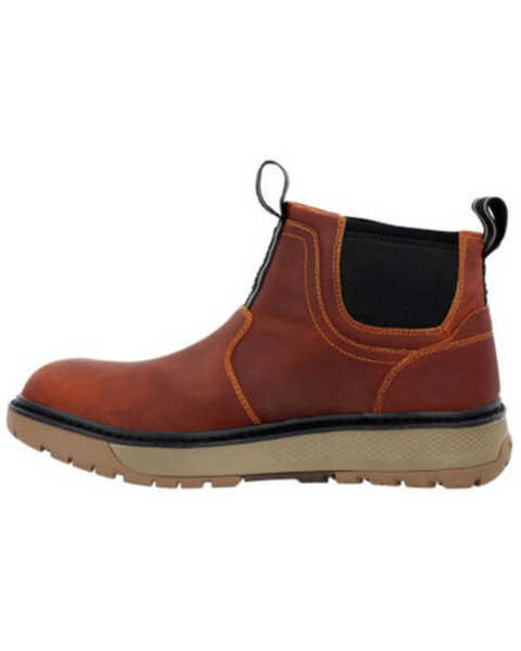 Image #3 - Xtratuf Men's Bristol Bay Chelsea Boots - Round Toe , Orange, hi-res
